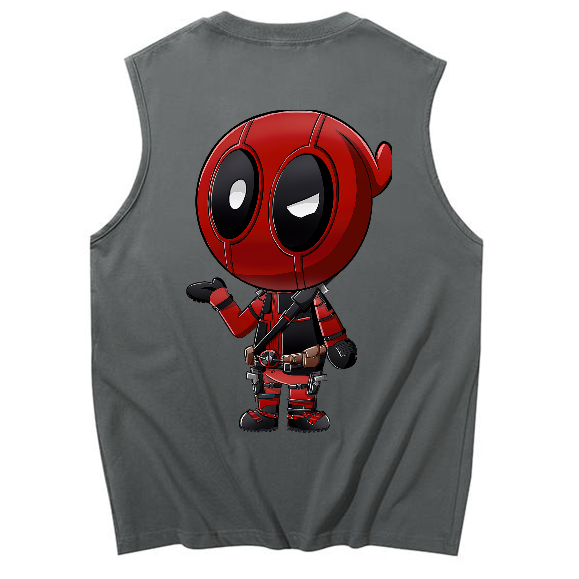 （画像用） Deadpool デッドプール コットン100％タンクトップ（背面プリント）